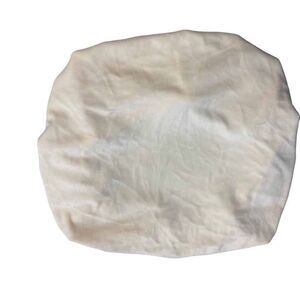 Set of 6 Velvet Seat Covers for Dining Room Chairs Stretch Cream New